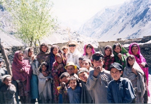 Denise and friends in Pakistan