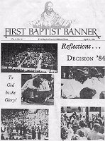 First baptist banner